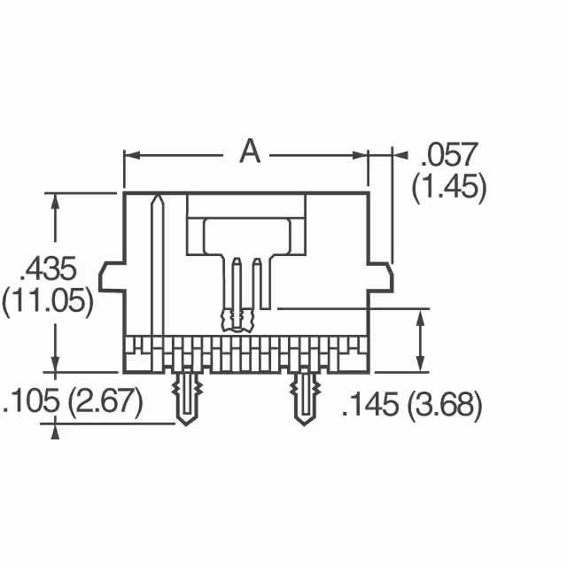 104550-3 TE Connectivity AMP Connectors  Embases Prises femelles
